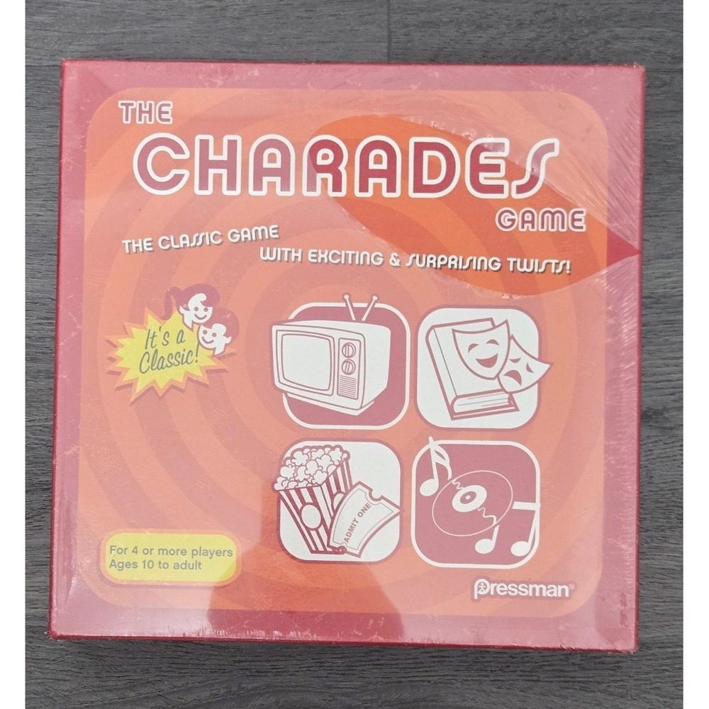 Pressman The Charades Game‎ Classic Board Game 1000 Charades Ages 10 Adult